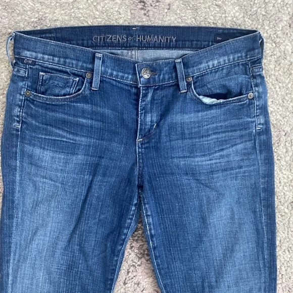 Citizens of Humanity Women's Dita Petite Bootcut Leg Blue Denim Jeans Sz 28 - Picture 2 of 7